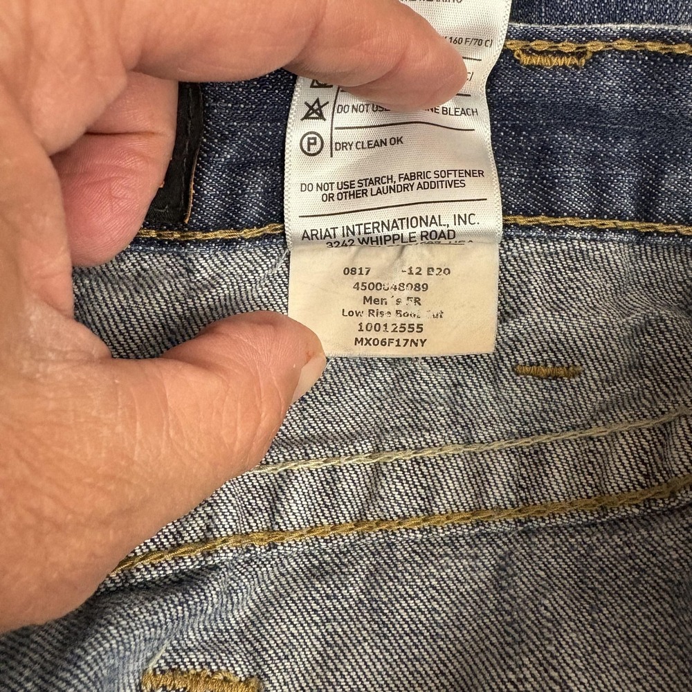 Ariat M4 FR Low Rise Relaxed Bootcut Jeans Mens 40x32 (41X32) Flame Resistant - Picture 9 of 14